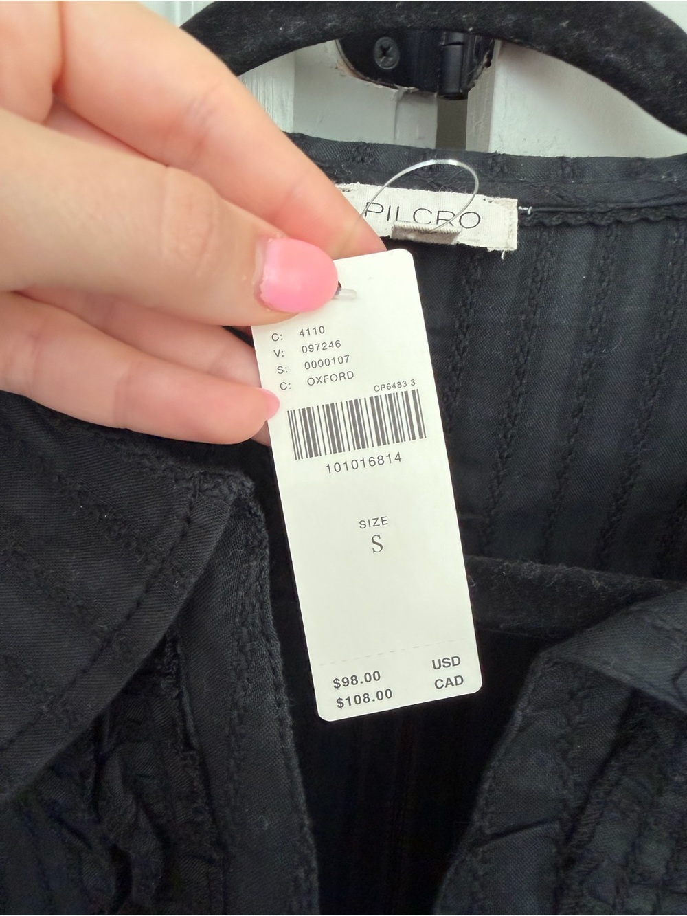 Pilcro Keira Waisted Tuxedo Blouse - Picture 6 of 9